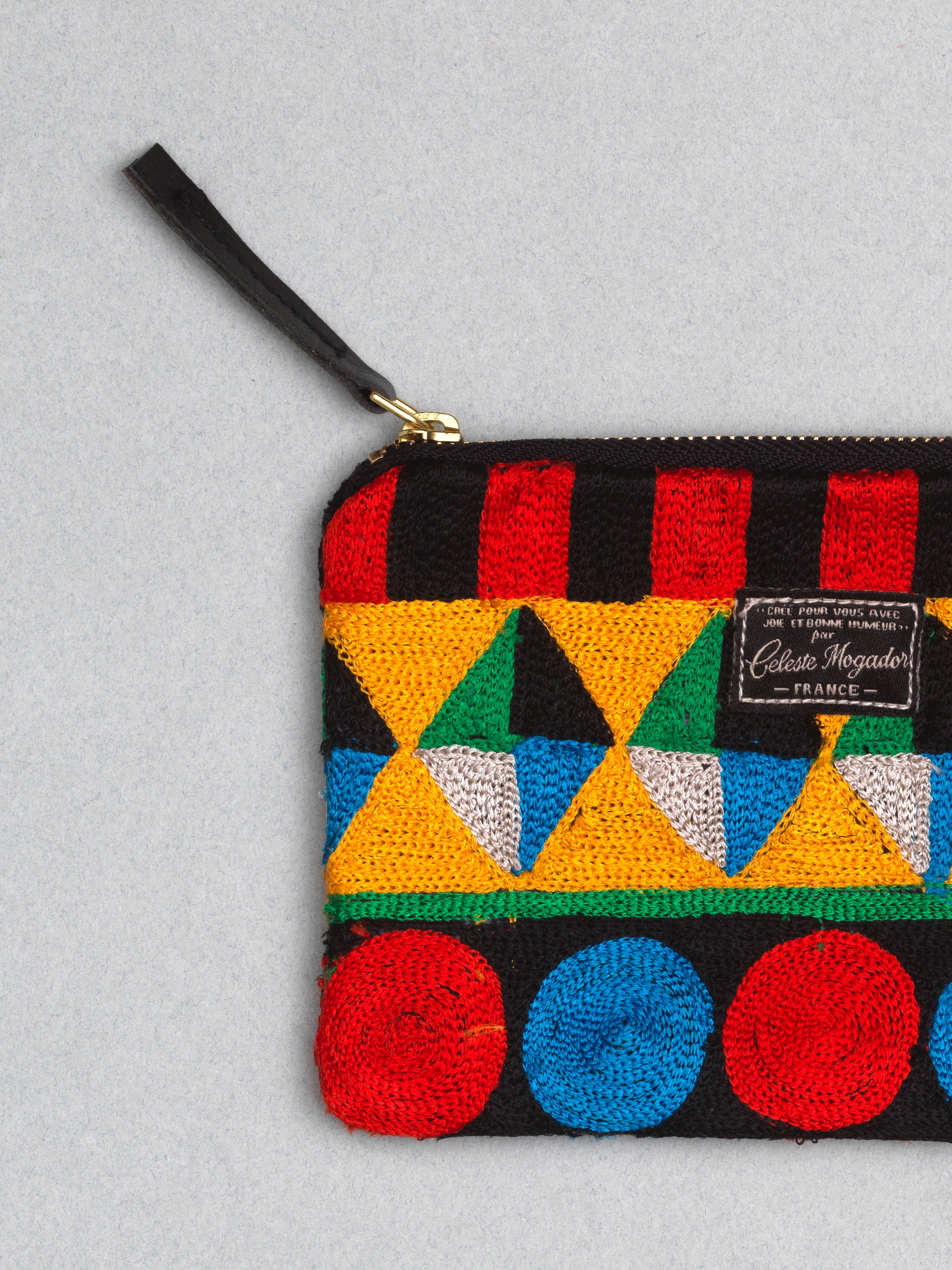 Céleste Mogador / Hand-Embroidered Circassian Pouch (M) by Céleste Mogador, Accessories - - Independent curated luxury eyewear available at I Visionari