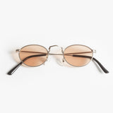 Gouverneur Audigier The Soft Round Silver Brushed with Powder Pink Lenses sunglasses, front view