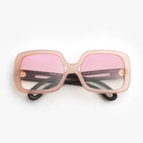 Nina Ricci / 70s Oversized Square Sunglasses / Pearly Pink