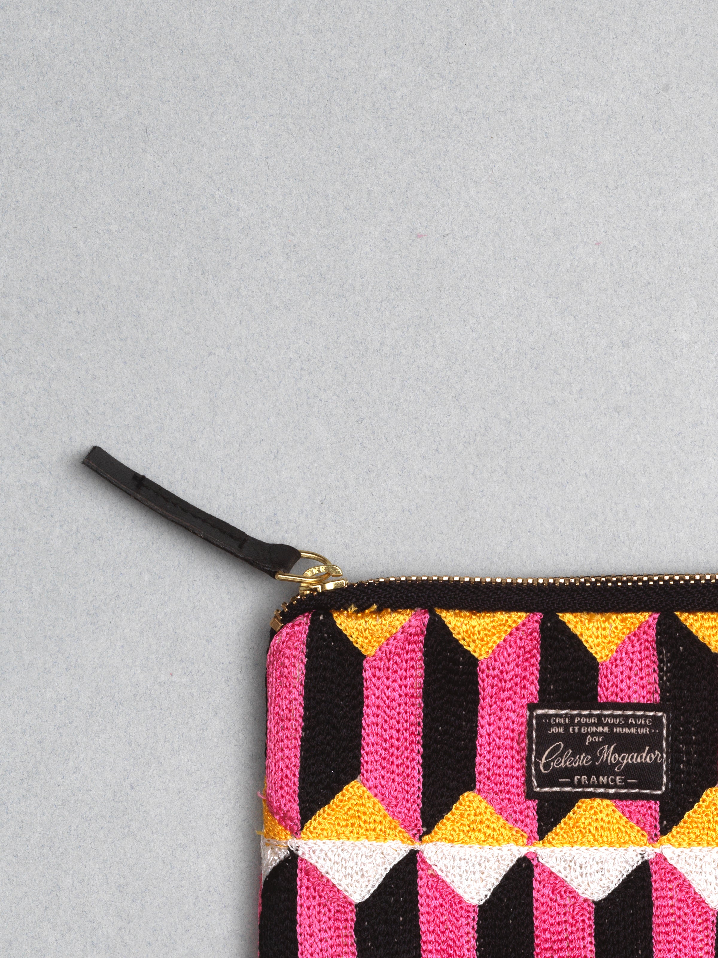Céleste Mogador / Hand-Embroidered Bejmat Pouch (M) by Céleste Mogador, Accessories - - Independent curated luxury eyewear available at I Visionari