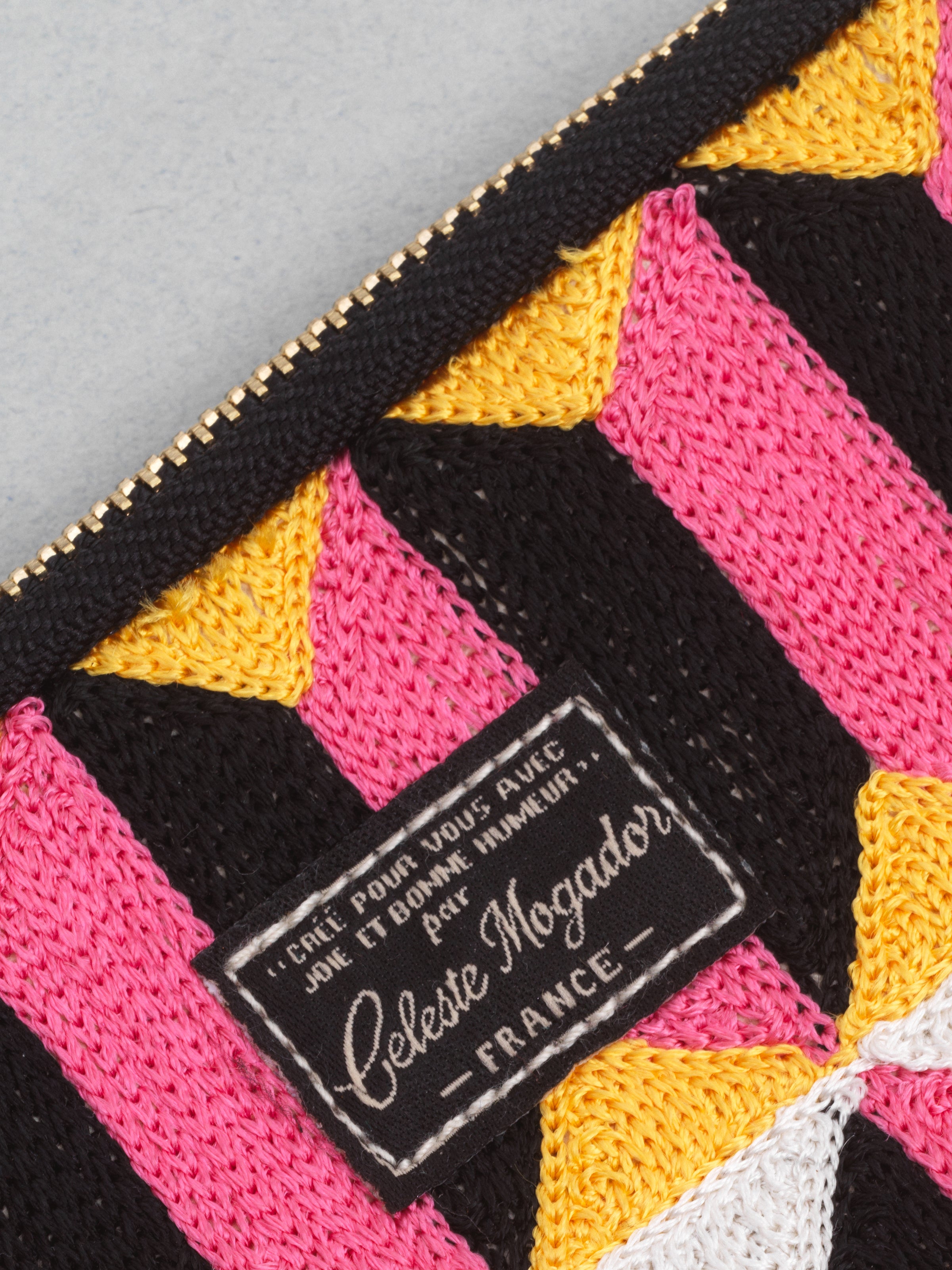 Céleste Mogador / Hand-Embroidered Bejmat Pouch (M) by Céleste Mogador, Accessories - - Independent curated luxury eyewear available at I Visionari