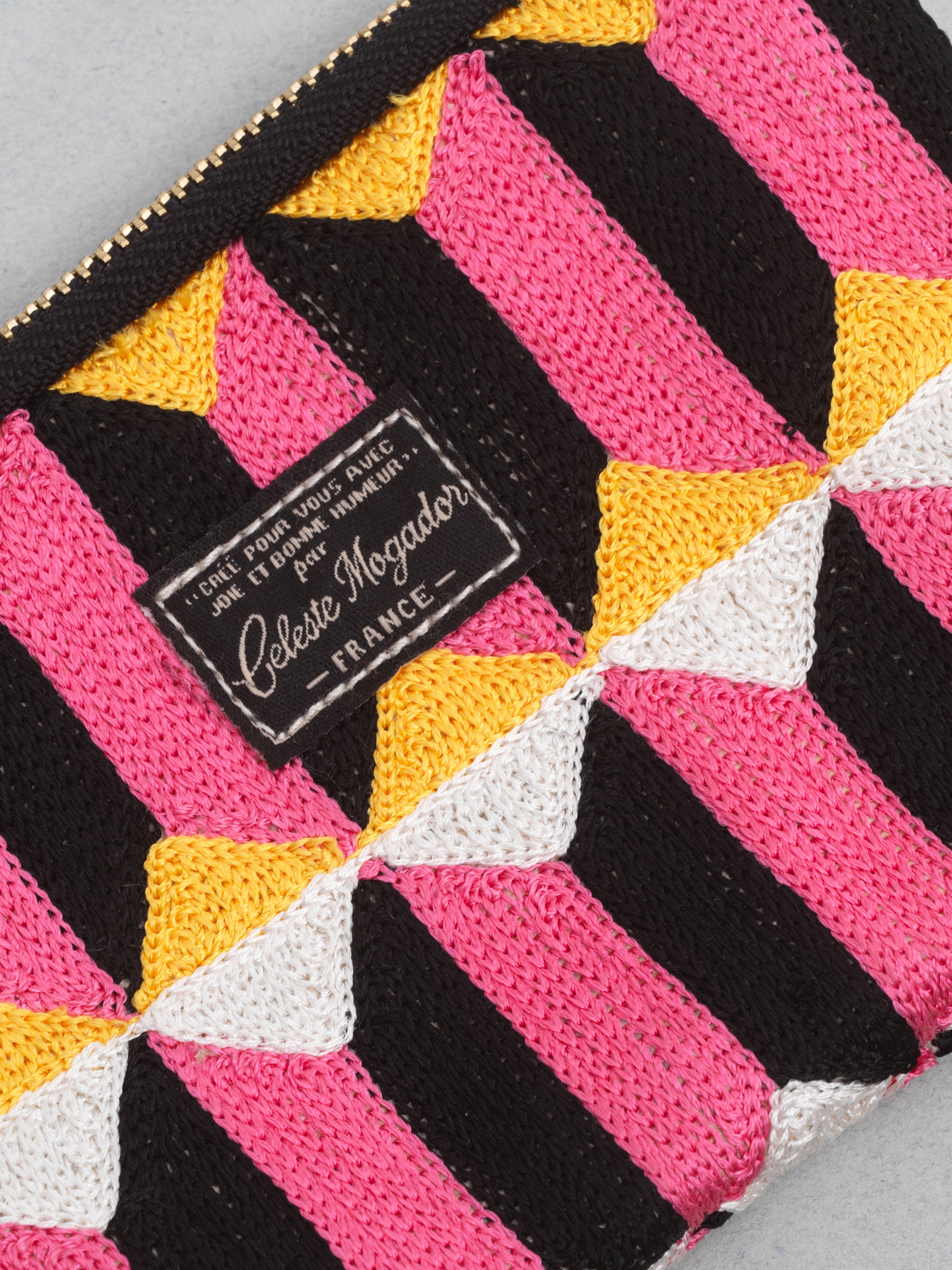 Céleste Mogador / Hand-Embroidered Bejmat Pouch (M) by Céleste Mogador, Accessories - - Independent curated luxury eyewear available at I Visionari