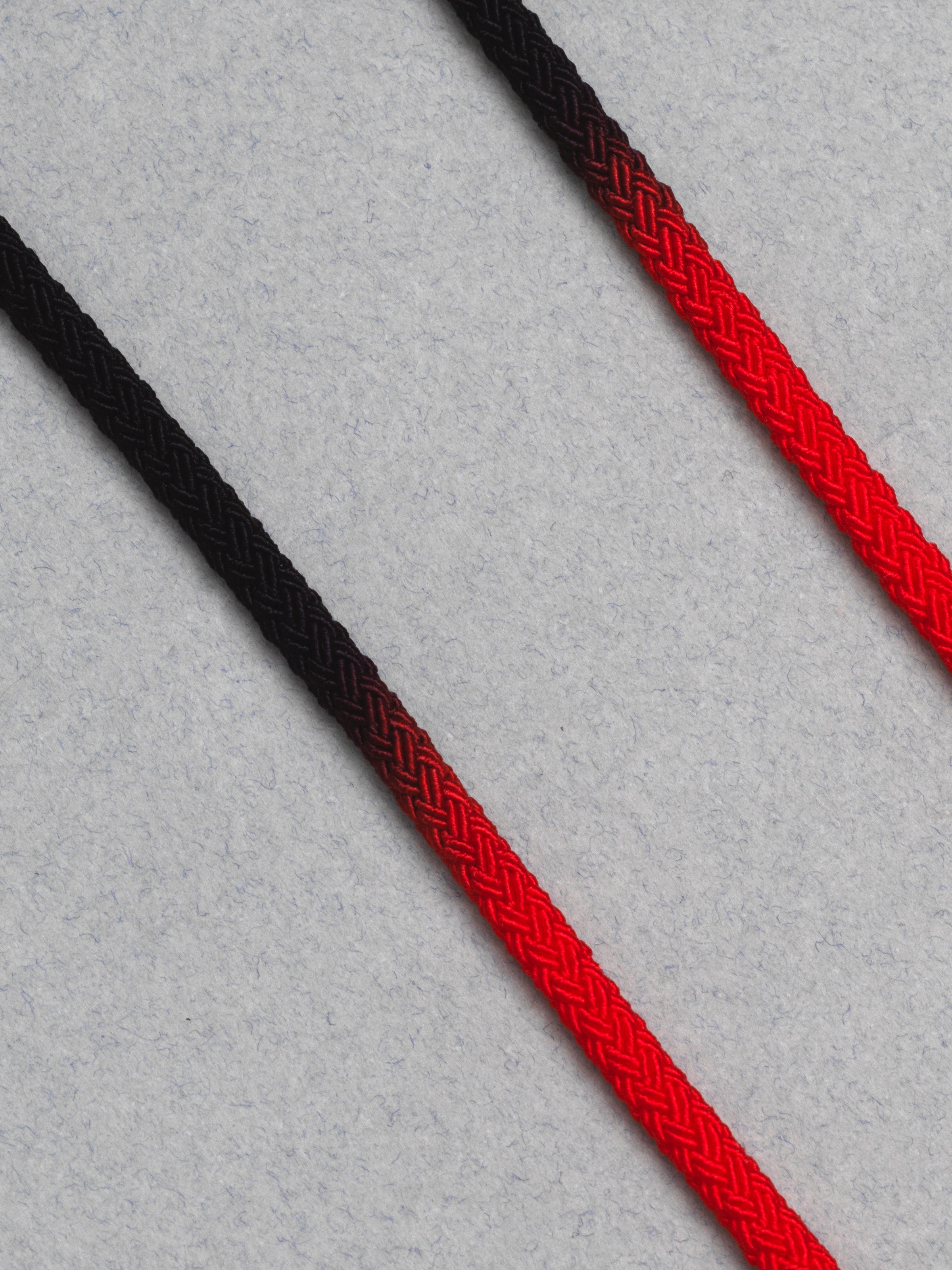 Diffuser Tokyo / Neon Color Dyeing Glass Cord / Red & Black by Tokyo Diffuser, Accessories - - Independent curated luxury eyewear available at I Visionari