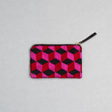 Céleste Mogador / Hand-Embroidered N3 Pink Pouch (M) by Céleste Mogador, Accessories - - Independent curated luxury eyewear available at I Visionari