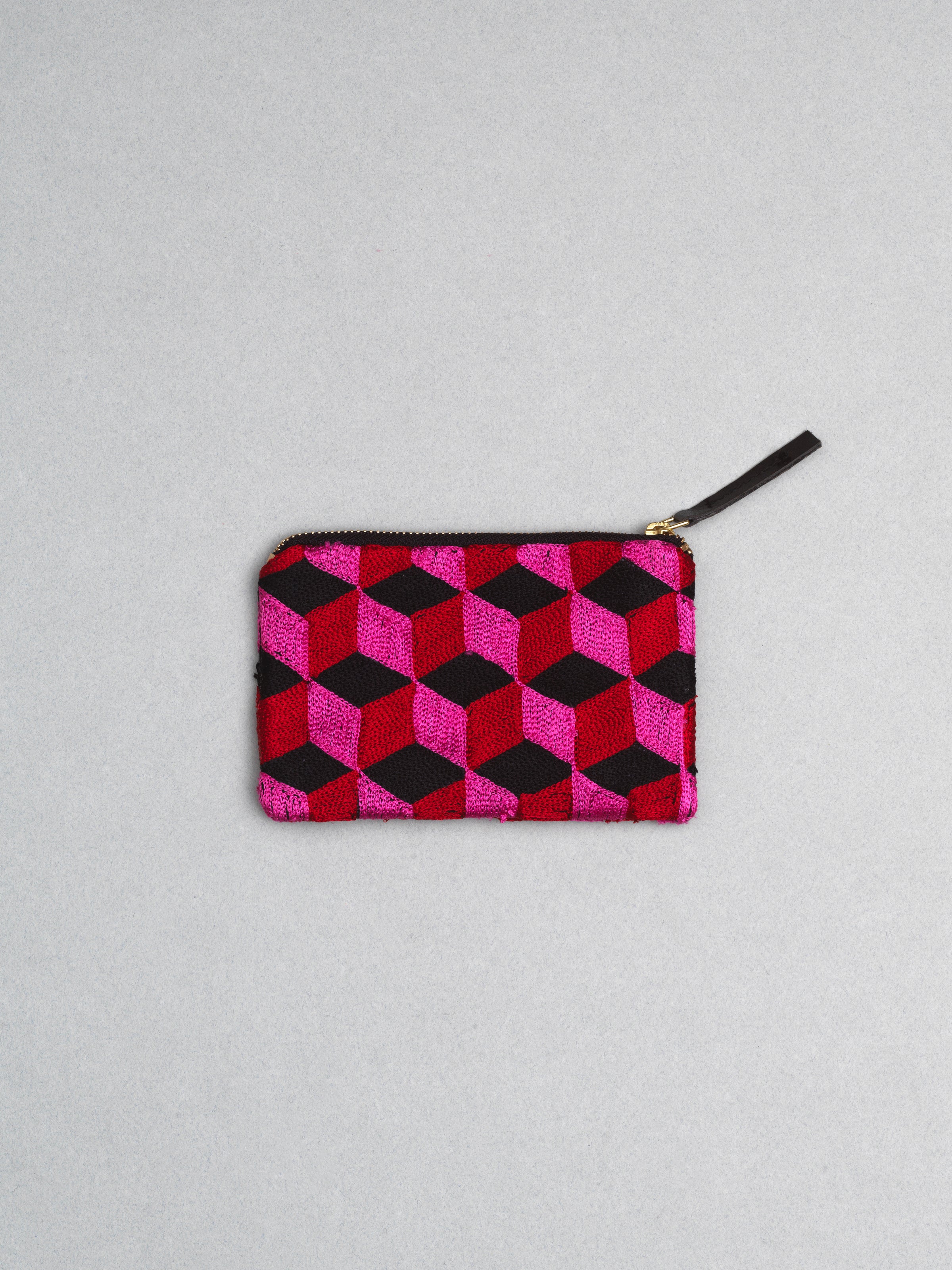 Céleste Mogador / Hand-Embroidered N3 Pink Pouch (M) by Céleste Mogador, Accessories - - Independent curated luxury eyewear available at I Visionari
