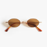 Gouverneur Audigier The Reimagined Oval Rose Gold with Warm Brown Lenses sunglasses, front view