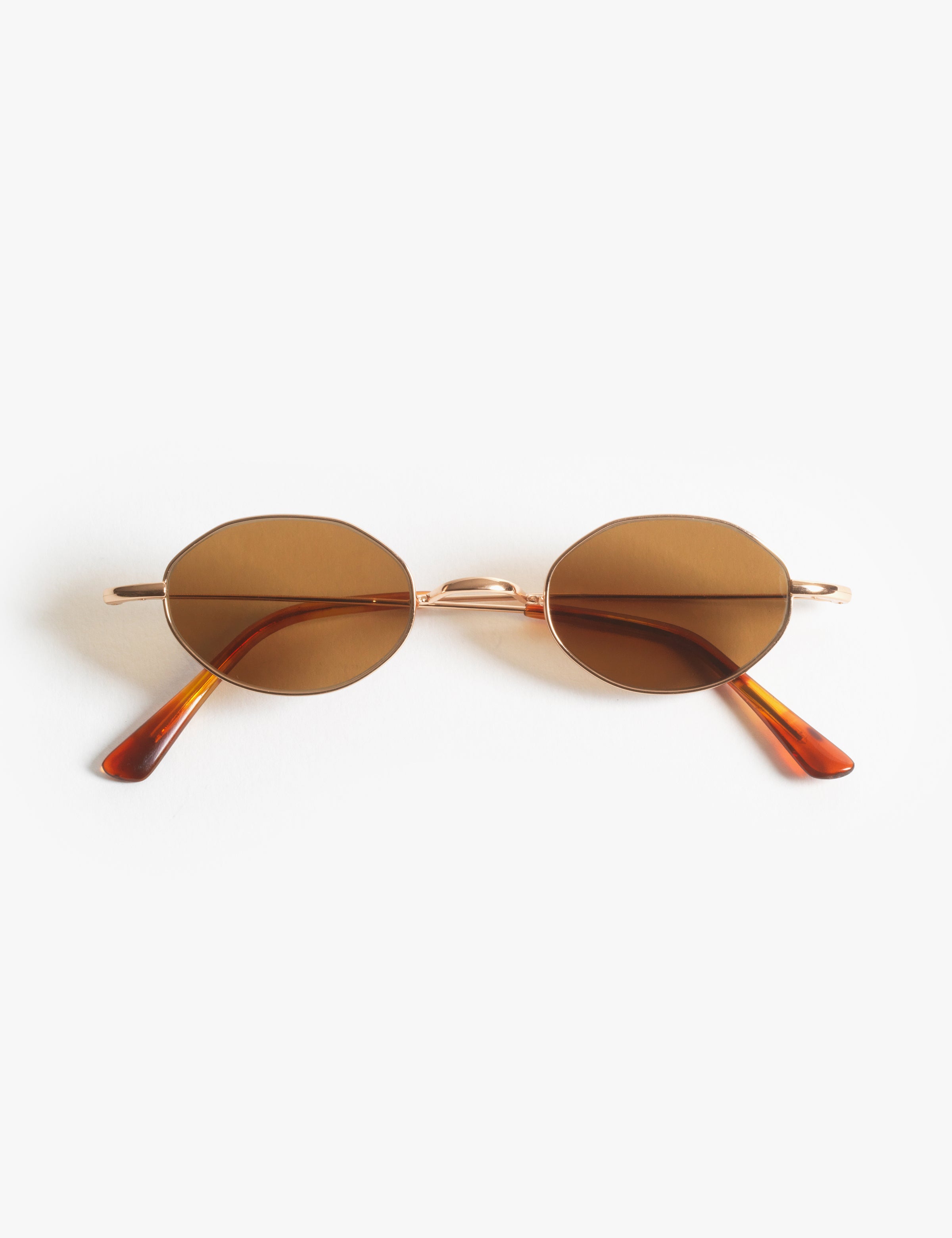 Gouverneur Audigier The Reimagined Oval Rose Gold with Warm Brown Lenses sunglasses, front view