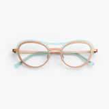 Theo / Cinnamon Cappuccino / 010 Deep Rose Matte + Transparent Neon Green