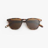 Garrett Leight / Brooks / Spotted Brown Shell With Pure Coffee Polar