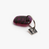 THEO / Keyholder Square / Purple Ecaille Pink