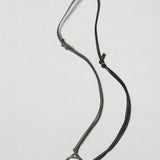 Diffuser Tokyo / Two Tone Stitch Leather Glass Holder / Black & Grey by Tokyo Diffuser, Accessories - - Independent curated luxury eyewear available at I Visionari