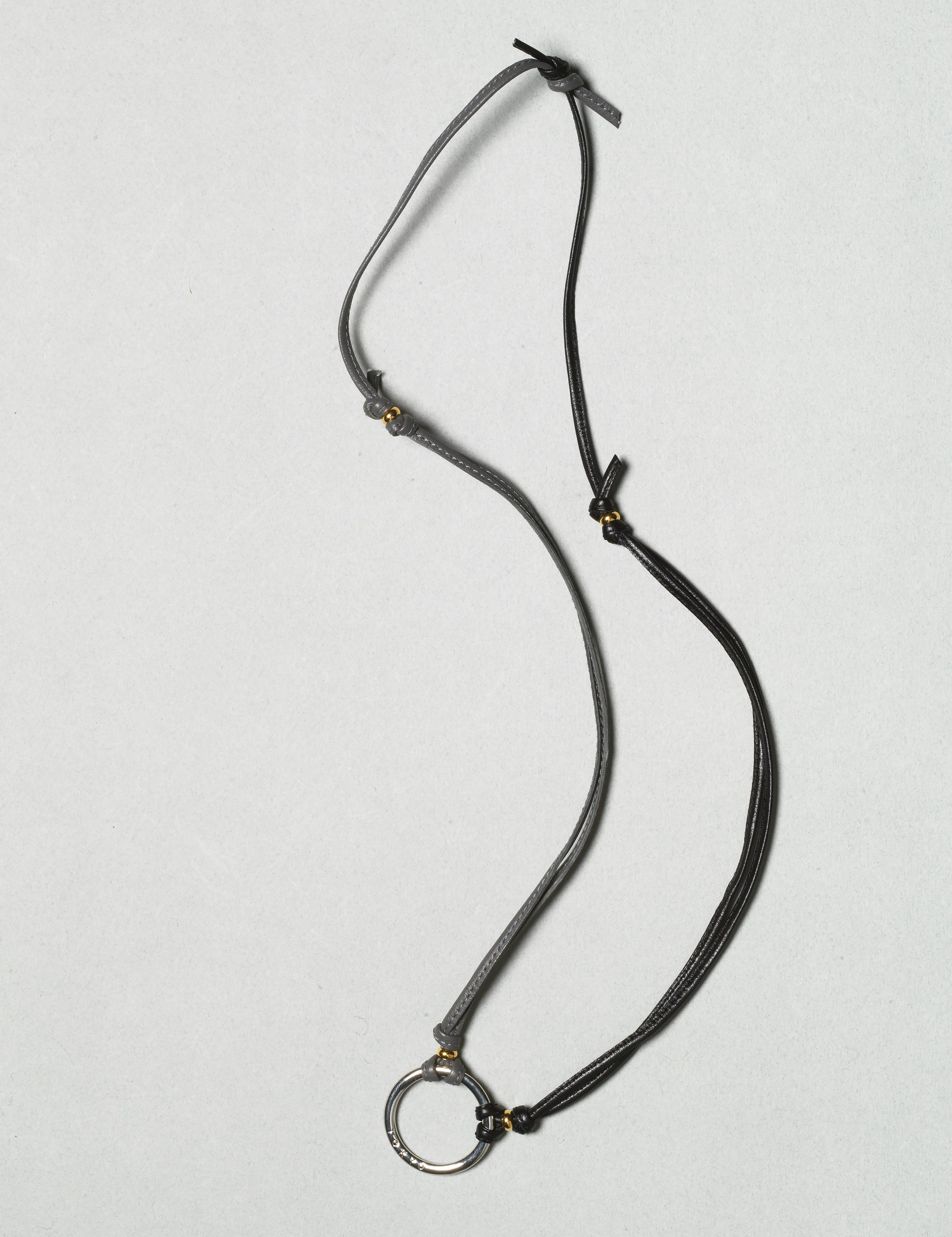 Diffuser Tokyo / Two Tone Stitch Leather Glass Holder / Black & Grey by Tokyo Diffuser, Accessories - - Independent curated luxury eyewear available at I Visionari