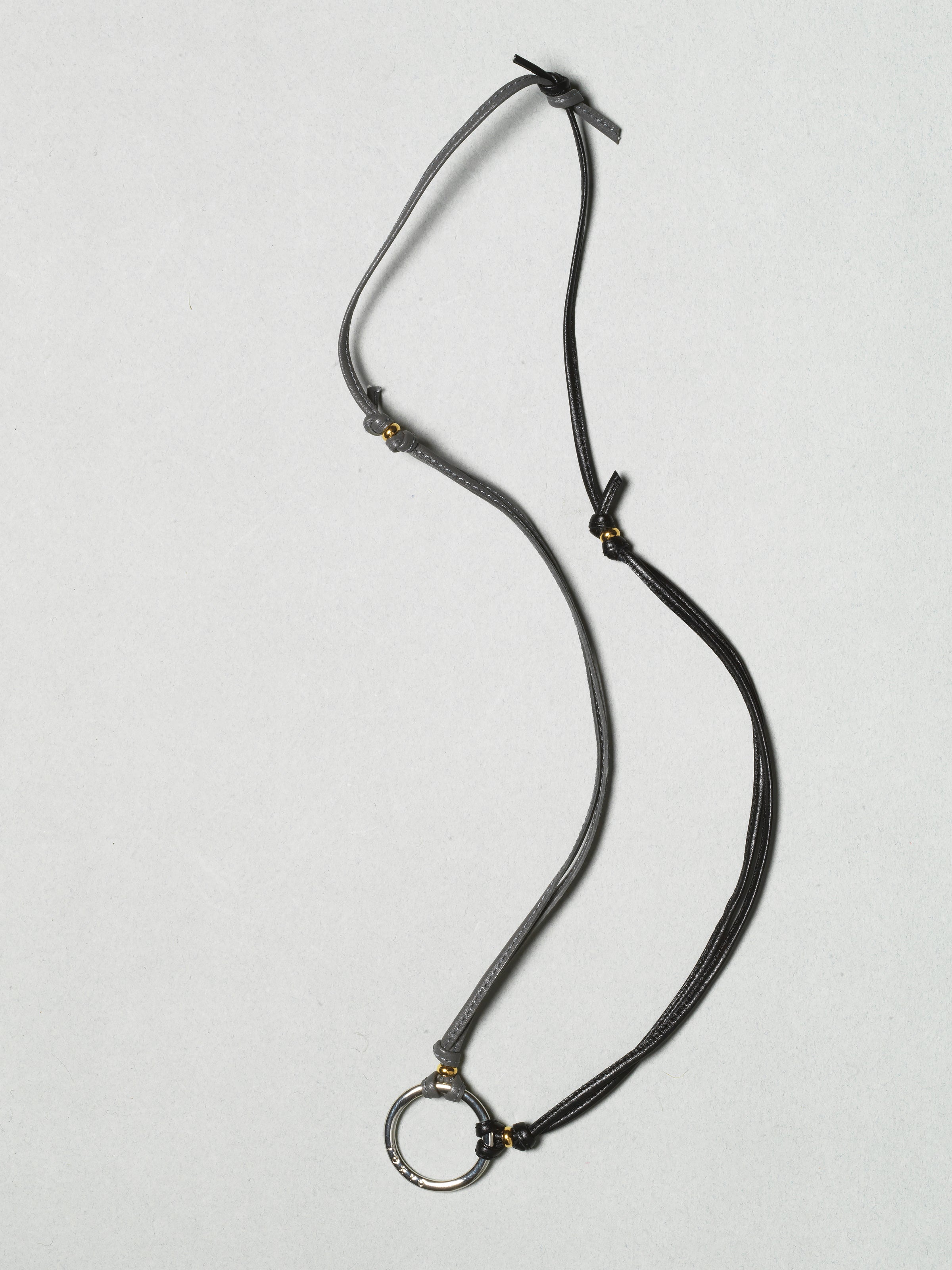 Diffuser Tokyo / Two Tone Stitch Leather Glass Holder / Black & Grey by Tokyo Diffuser, Accessories - - Independent curated luxury eyewear available at I Visionari