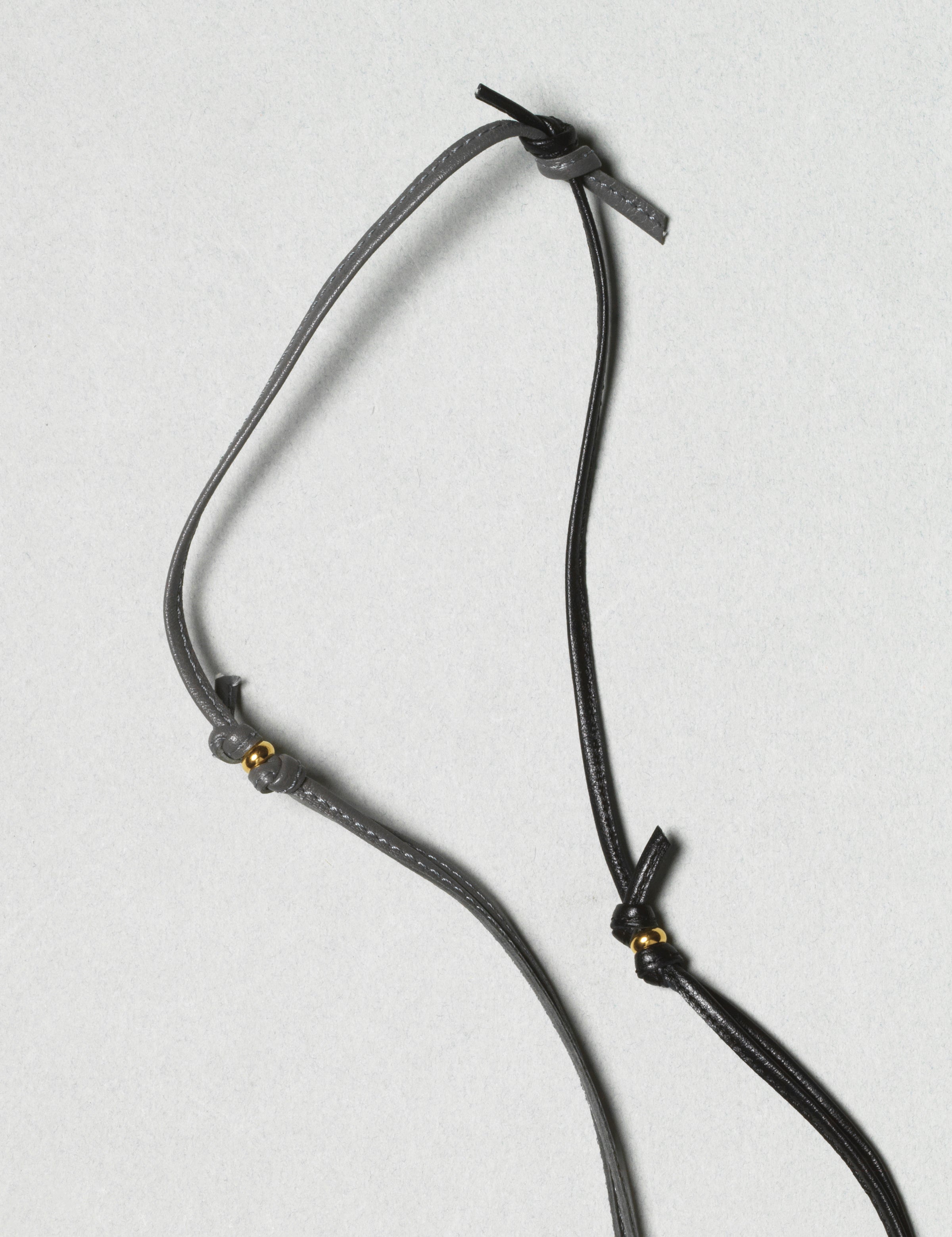 Diffuser Tokyo / Two Tone Stitch Leather Glass Holder / Black & Grey by Tokyo Diffuser, Accessories - - Independent curated luxury eyewear available at I Visionari