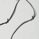 Diffuser Tokyo / Two Tone Stitch Leather Glass Holder / Black & Grey by Tokyo Diffuser, Accessories - - Independent curated luxury eyewear available at I Visionari