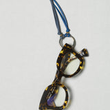 Diffuser Tokyo / Two Tone Stitch Leather Glass Holder / Blue & Dark Blue by Tokyo Diffuser, Accessories - - Independent curated luxury eyewear available at I Visionari