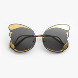 Matthew Williamson x Linda Farrow / Butterfly Rimless Sunglasses / Shiny Yellow Gold