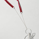 Caroline Abram / Chain X-Quise / Orchid Pink with Silver Ring