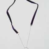 Caroline Abram / Chain X-Quise / Dark Purple with Silver Ring