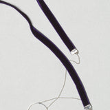 Caroline Abram / Chain X-Quise / Dark Purple with Silver Ring