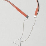 Caroline Abram / Chain X-Quise / Powder Pink with Silver Triangle