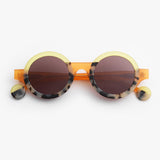 Theo / Kubisme / 035 Juicy Orange + Yellow Transparent + Rocky Grey