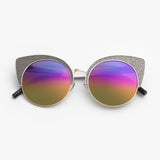 Matthew Williamson x Linda Farrow / 182 / Lilac Alu Light Gold Silver Glitter Rainbow Mirror