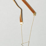 Caroline Abram / Chain X-Quise / Ochre with Gold Triangle