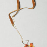 Caroline Abram / Chain X-Quise / Ochre with Gold Triangle