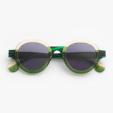 Theo / Futurisme / 018 Transparent Piquant Green + Transparent Pastel Yellow + Green Lined