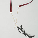 Caroline Abram / Chain X-Quise / Burgundy with Gold Triangle
