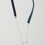 Caroline Abram / Chain X-Quise / Dark Blue with Silver Triangle