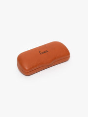 Lesca Lunetier / Crown Panto 8mm / Rootbeer and Black with Yellow Mineral Lenses