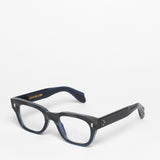 Cutler and Gross / 1421 / Grey Horn on Blue by Cutler and Gross, Eyeglasses - - Independent curated luxury eyewear available at I Visionari