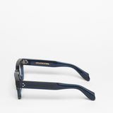 Cutler and Gross / 1421 / Grey Horn on Blue by Cutler and Gross, Eyeglasses - - Independent curated luxury eyewear available at I Visionari