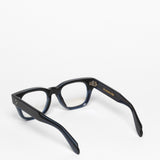 Cutler and Gross / 1421 / Grey Horn on Blue by Cutler and Gross, Eyeglasses - - Independent curated luxury eyewear available at I Visionari
