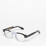 Cutler and Gross / 1420 / Black On Crystal by Cutler and Gross, Eyeglasses - - Independent curated luxury eyewear available at I Visionari