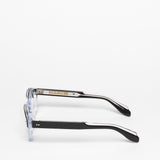 Cutler and Gross / 1420 / Black On Crystal by Cutler and Gross, Eyeglasses - - Independent curated luxury eyewear available at I Visionari