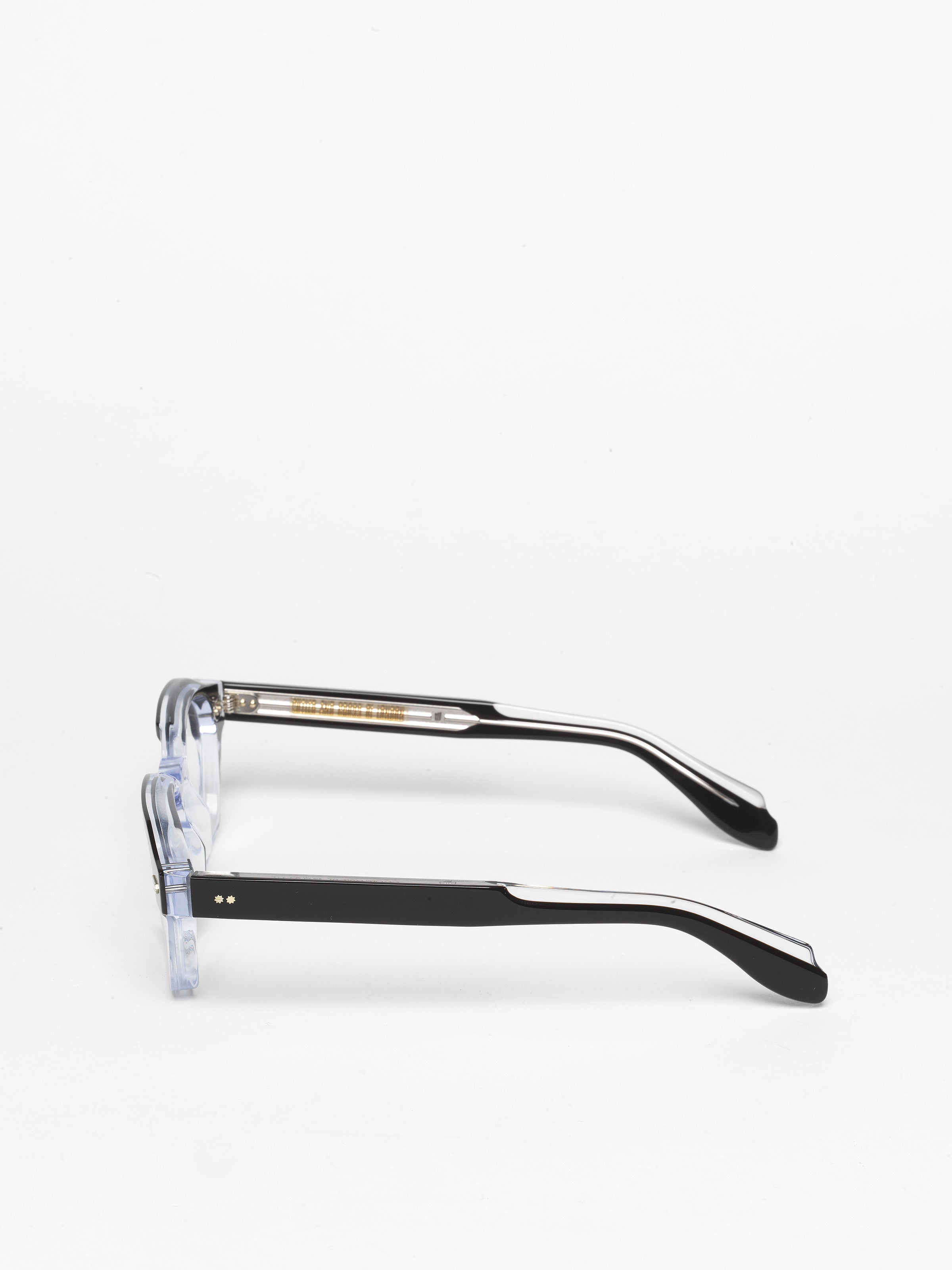 Cutler and Gross / 1420 / Black On Crystal by Cutler and Gross, Eyeglasses - - Independent curated luxury eyewear available at I Visionari