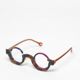 Design Shower / 3P_RRB001 / Marbled Green and Blonde Tortoise + Blue and Red Tortoise