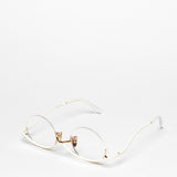 Yoshinori Aoyama / YA 003 / Gold Creamy White by Yoshinori Aoyama, Eyeglasses - - Independent curated luxury eyewear available at I Visionari