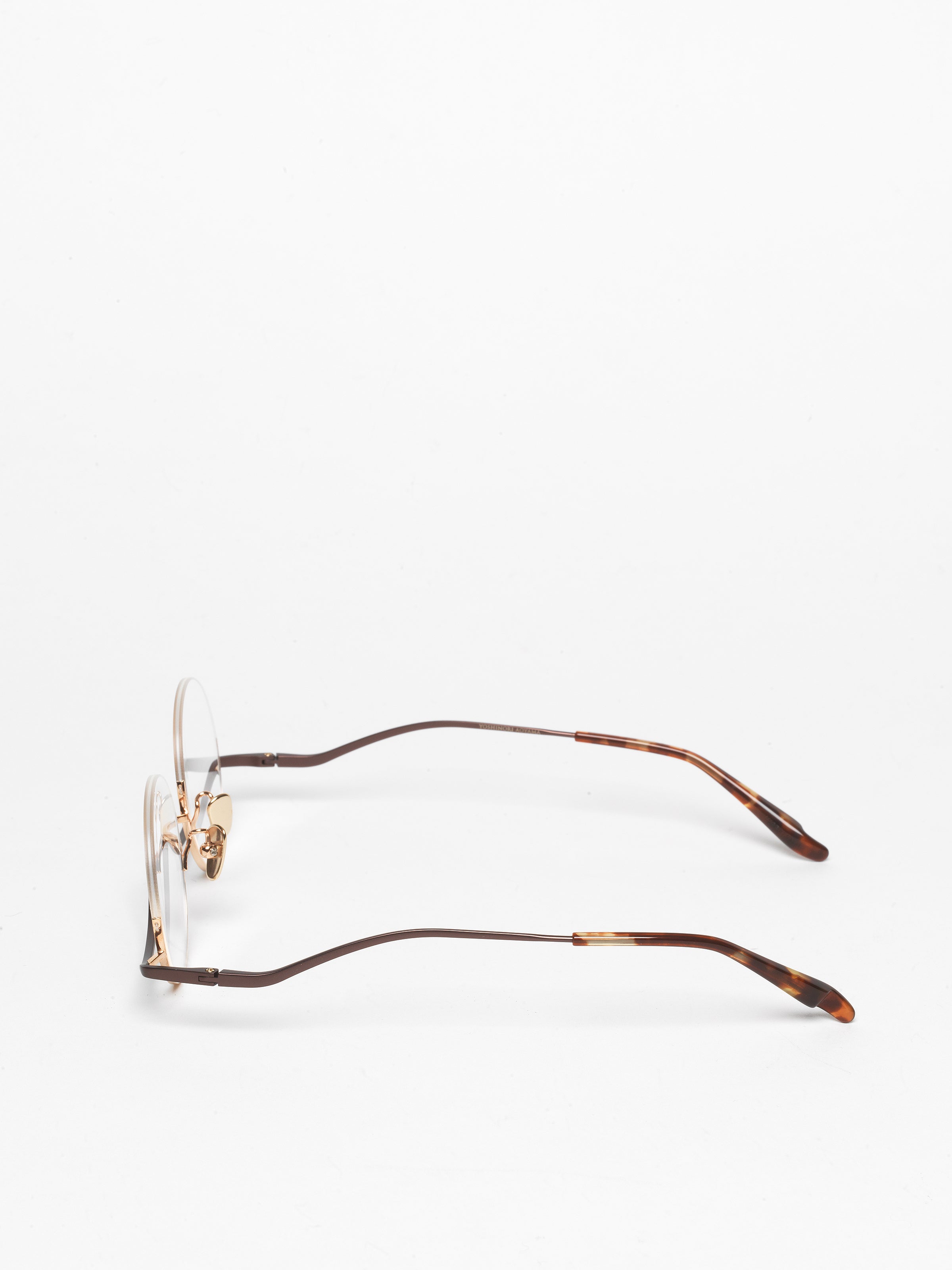 Yoshinori Aoyama / YA 003 / Rose Gold Brown by Yoshinori Aoyama, Eyeglasses - - Independent curated luxury eyewear available at I Visionari