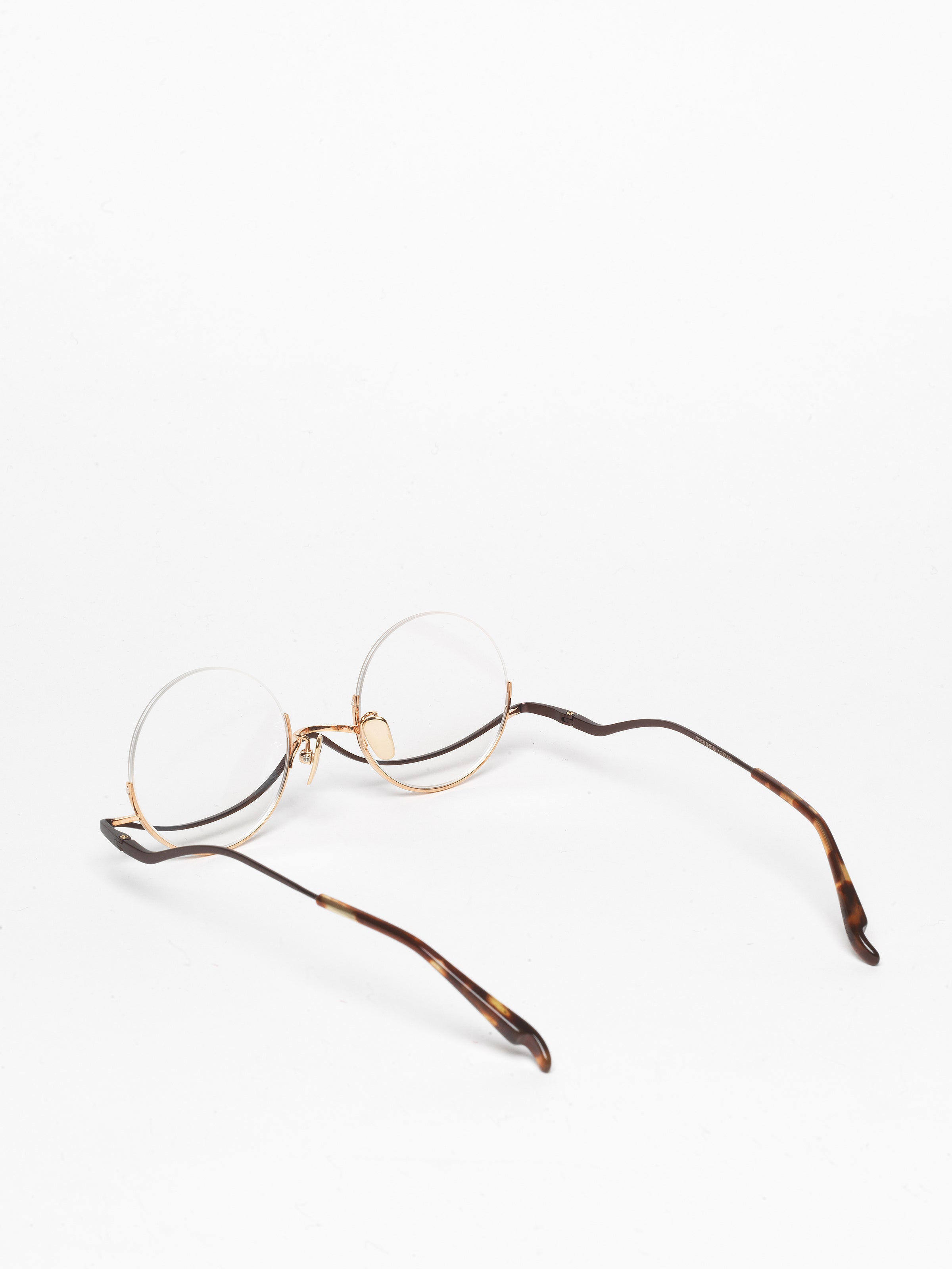 Yoshinori Aoyama / YA 003 / Rose Gold Brown by Yoshinori Aoyama, Eyeglasses - - Independent curated luxury eyewear available at I Visionari