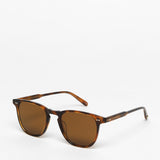 Garrett Leight / Brooks / Spotted Brown Shell With Pure Coffee Polar