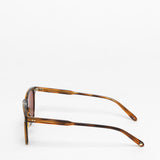 Garrett Leight / Brooks / Spotted Brown Shell With Pure Coffee Polar