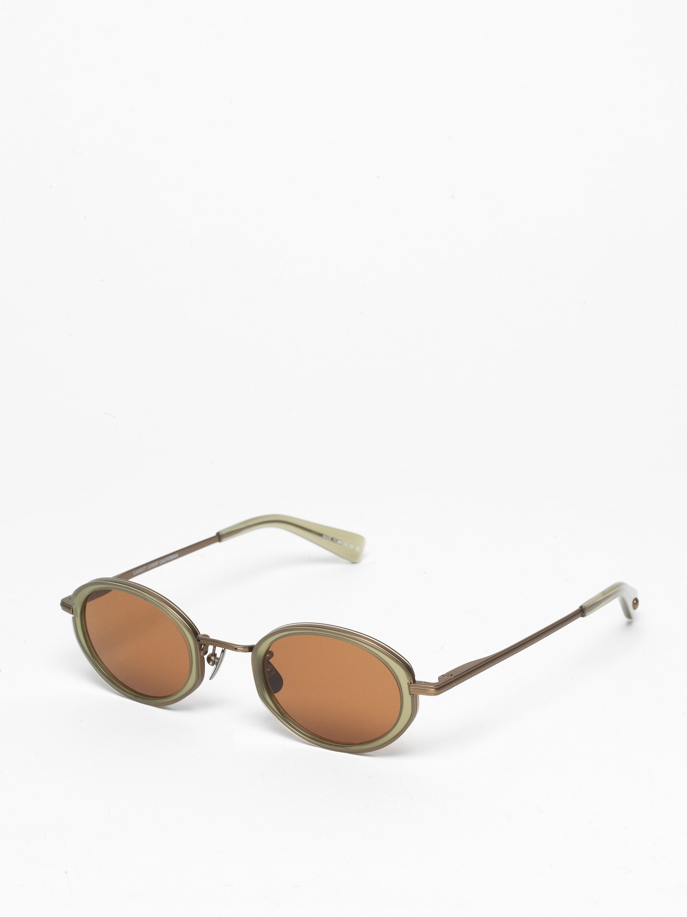 Garrett Leight / Alper / Sea Glass Antique Gold by Garrett Leight, Sunglasses - - Independent curated luxury eyewear available at I Visionari