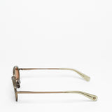 Garrett Leight / Alper / Sea Glass Antique Gold by Garrett Leight, Sunglasses - - Independent curated luxury eyewear available at I Visionari