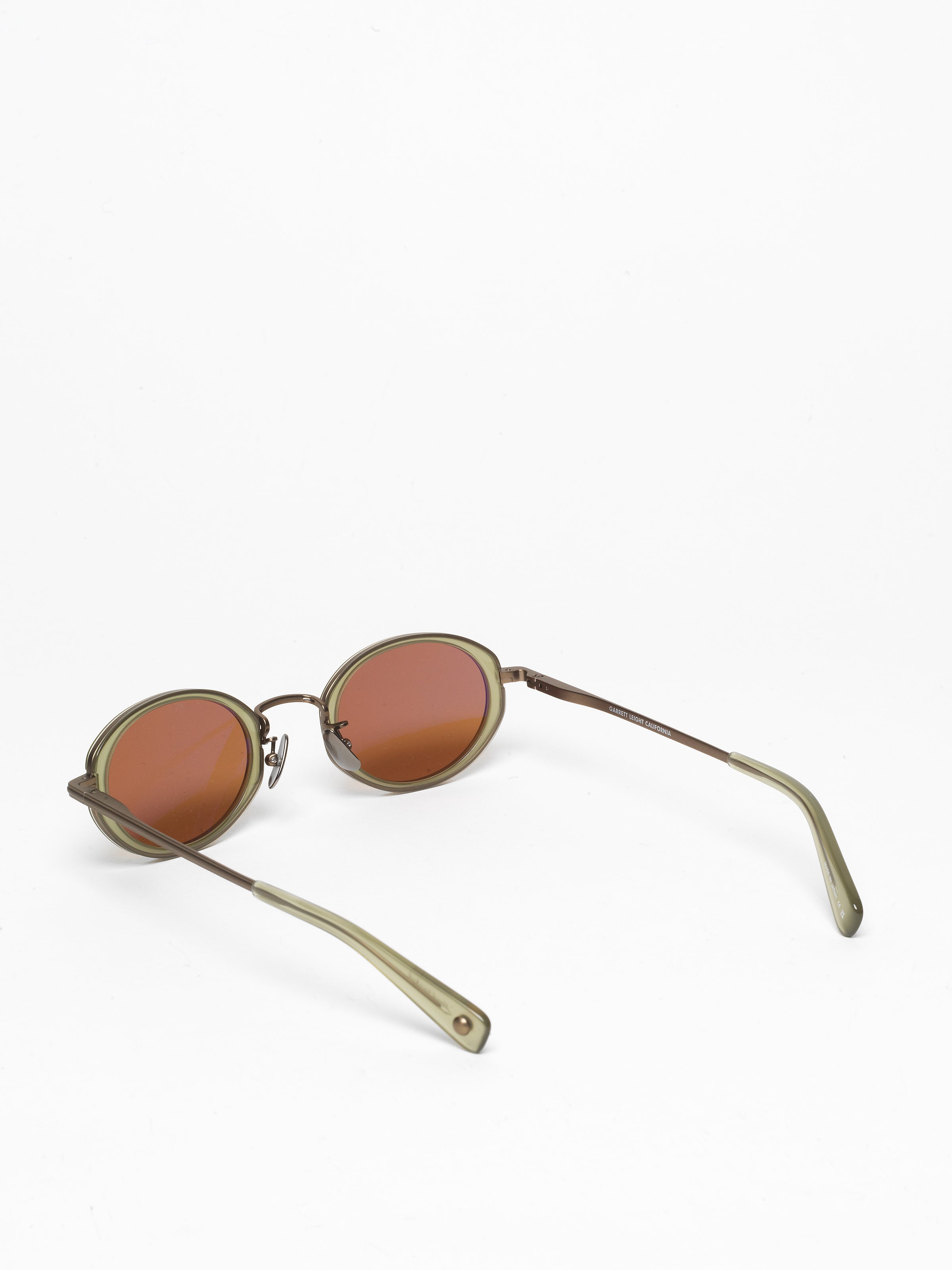Garrett Leight / Alper / Sea Glass Antique Gold by Garrett Leight, Sunglasses - - Independent curated luxury eyewear available at I Visionari