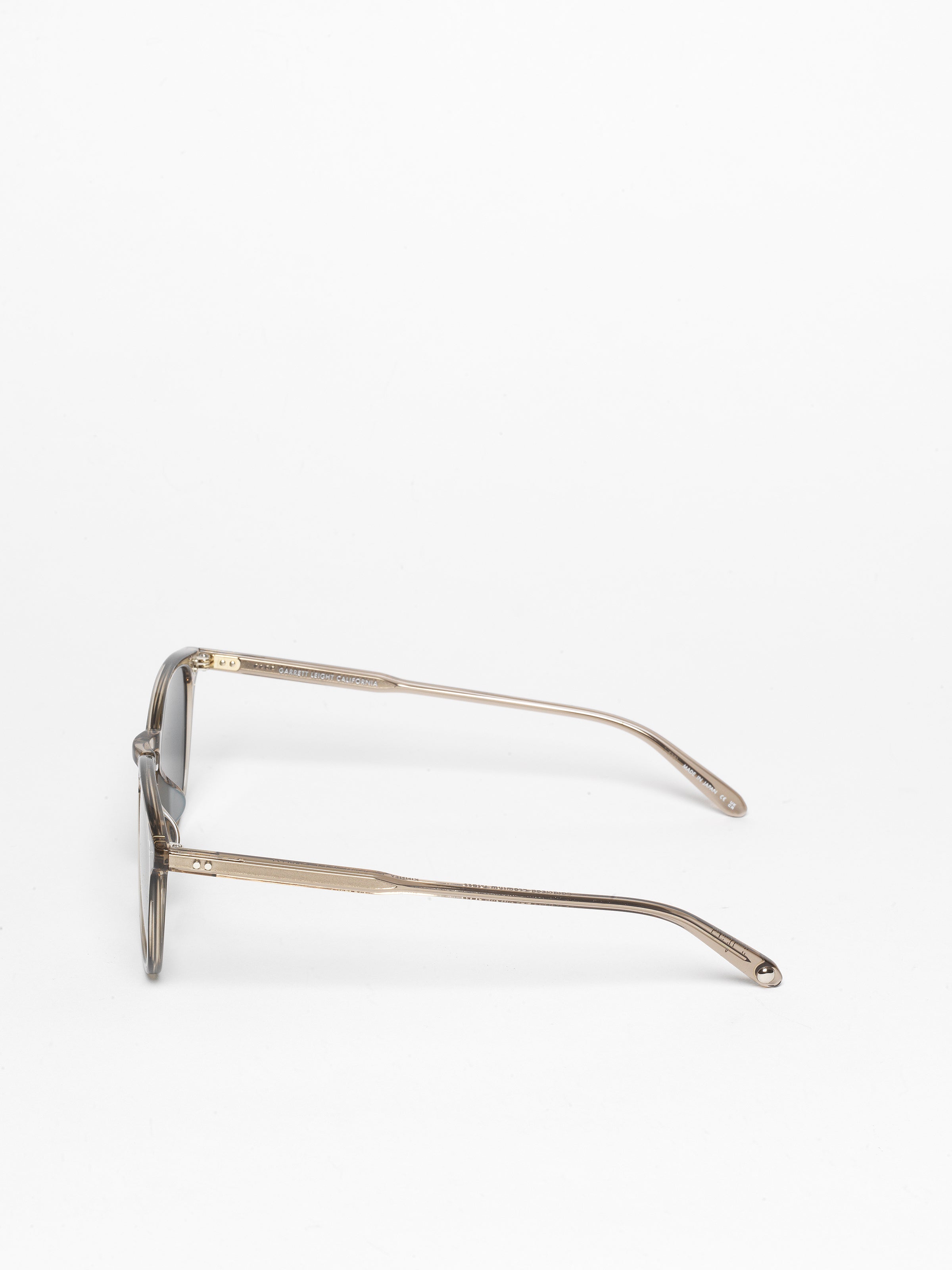 Garrett Leight Kinney Clay Crystal With Pure Indigo Polar – I