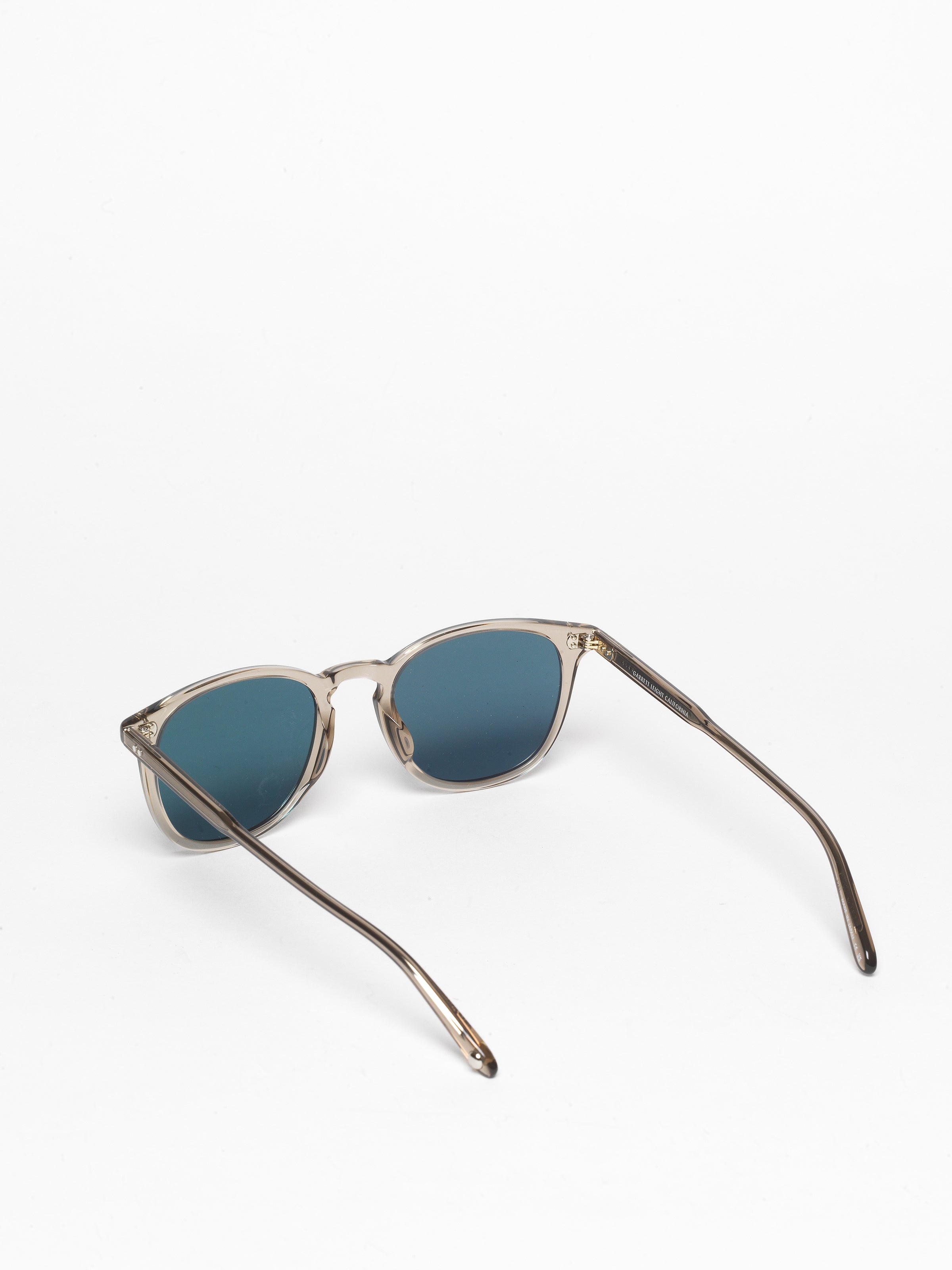 Garrett Leight Kinney Clay Crystal With Pure Indigo Polar – I